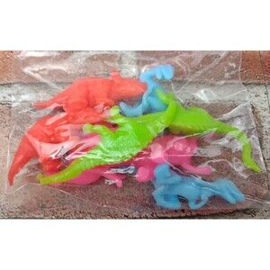 Mini Dinosaur Figures Valentines Stretchy Dino Toy Squishy Creature Stretchable